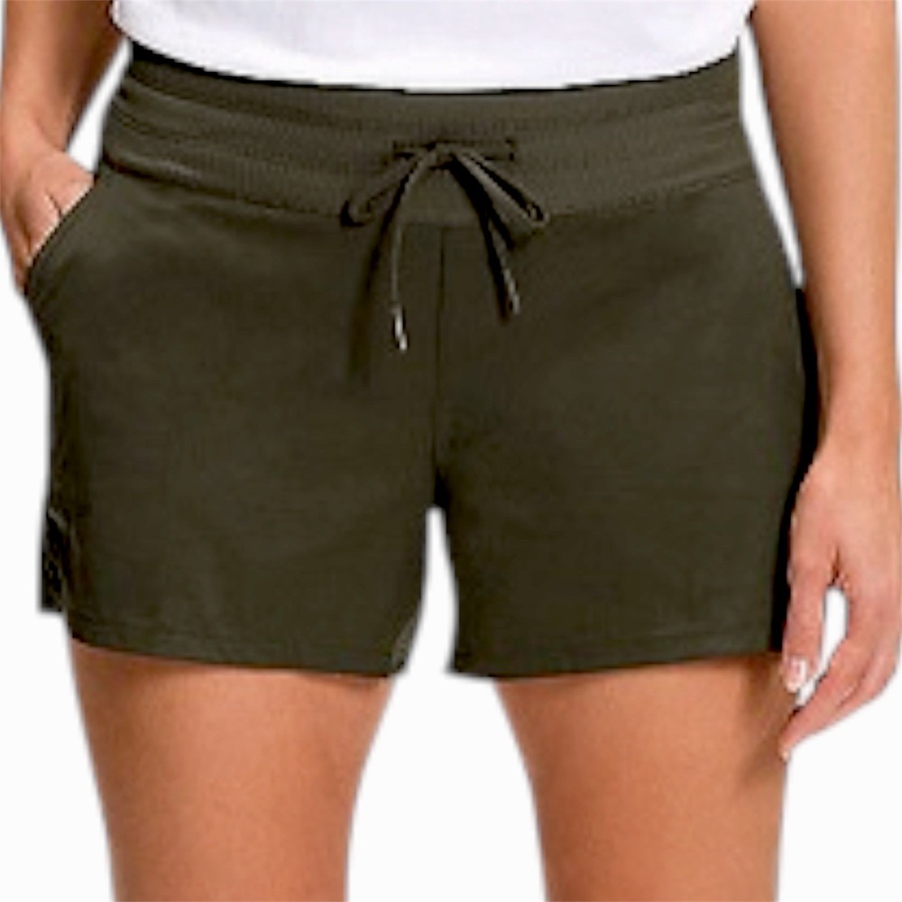 The North Face Aphrodite 2.0 Shorts Womens Medium Olive Green Hiking Utility - Picture 3 of 4